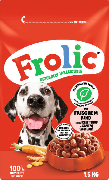 Frolic Trockenfutter Hund mit Rind