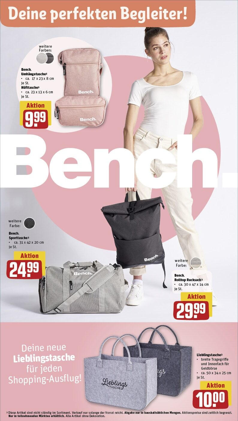 Rewe - Zeitlarn, Kurpfälzer Straße 2 (ab 16.09.2024) zum Blättern » Angebote | Seite: 26 | Produkte: Tasche, Rucksack