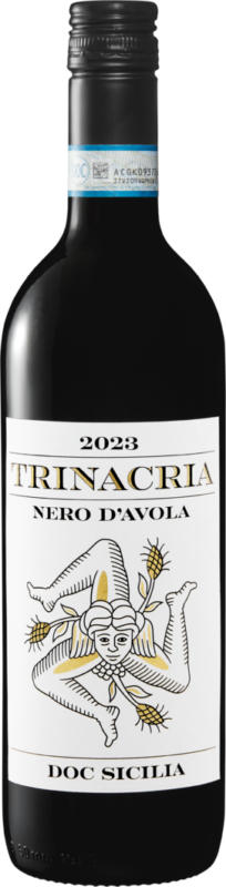 Trinacria Nero d’Avola Sicilia DOC, Italien, Sizilien, 2023, 75 cl