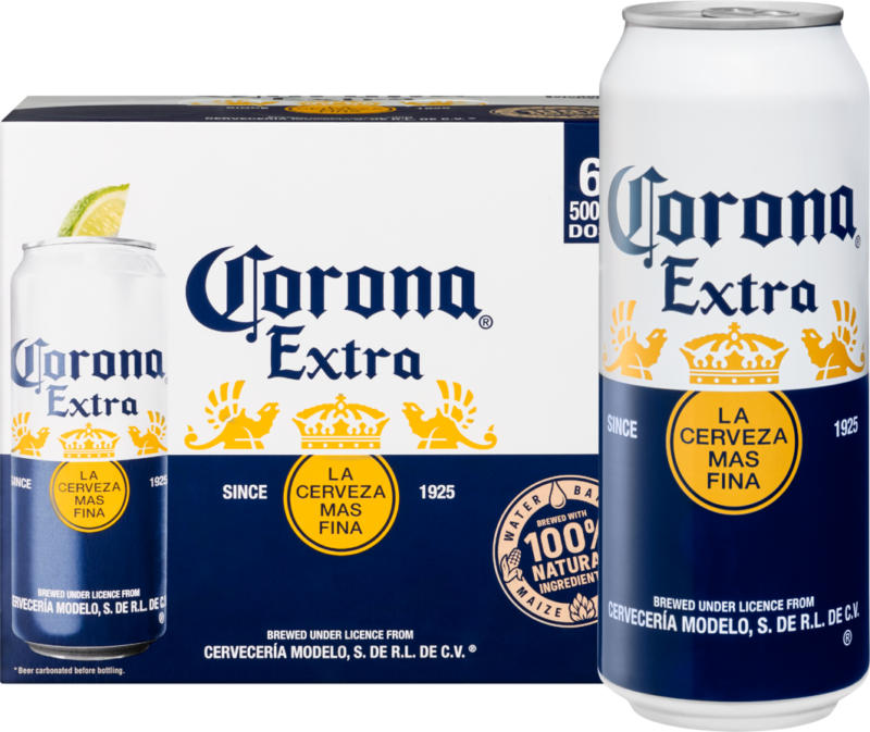 Corona Bier Extra, 6 x 50 cl