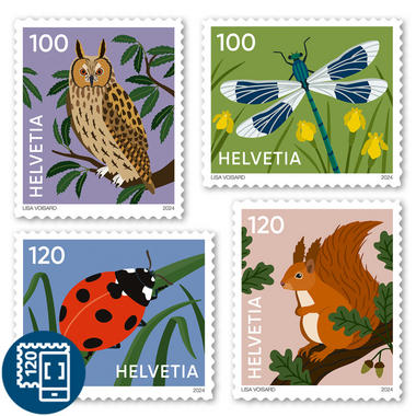 Timbres Série «Symbolique des animaux»