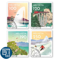 Timbres Série «Attractions de Suisse»