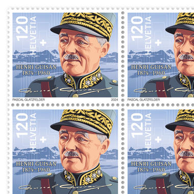 Briefmarken CHF 1.20 «150 Jahre General Henri Guisan», Bogen mit 20 Marken