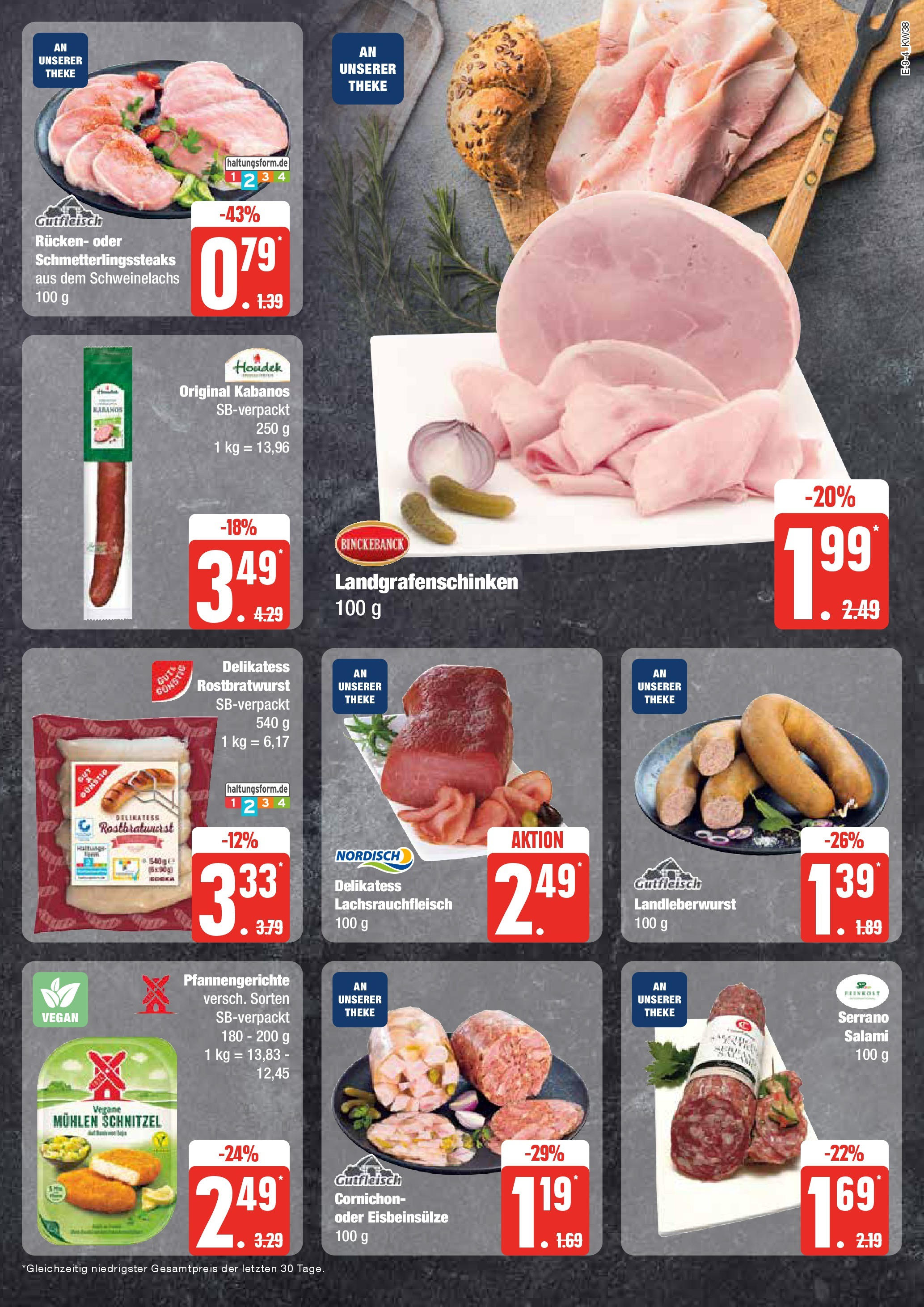 Marktkauf - Mecklenburg-Vorpommern (ab 16.09.2024) » Angebote online | Seite: 9 | Produkte: Theke, Schnitzel, Salami