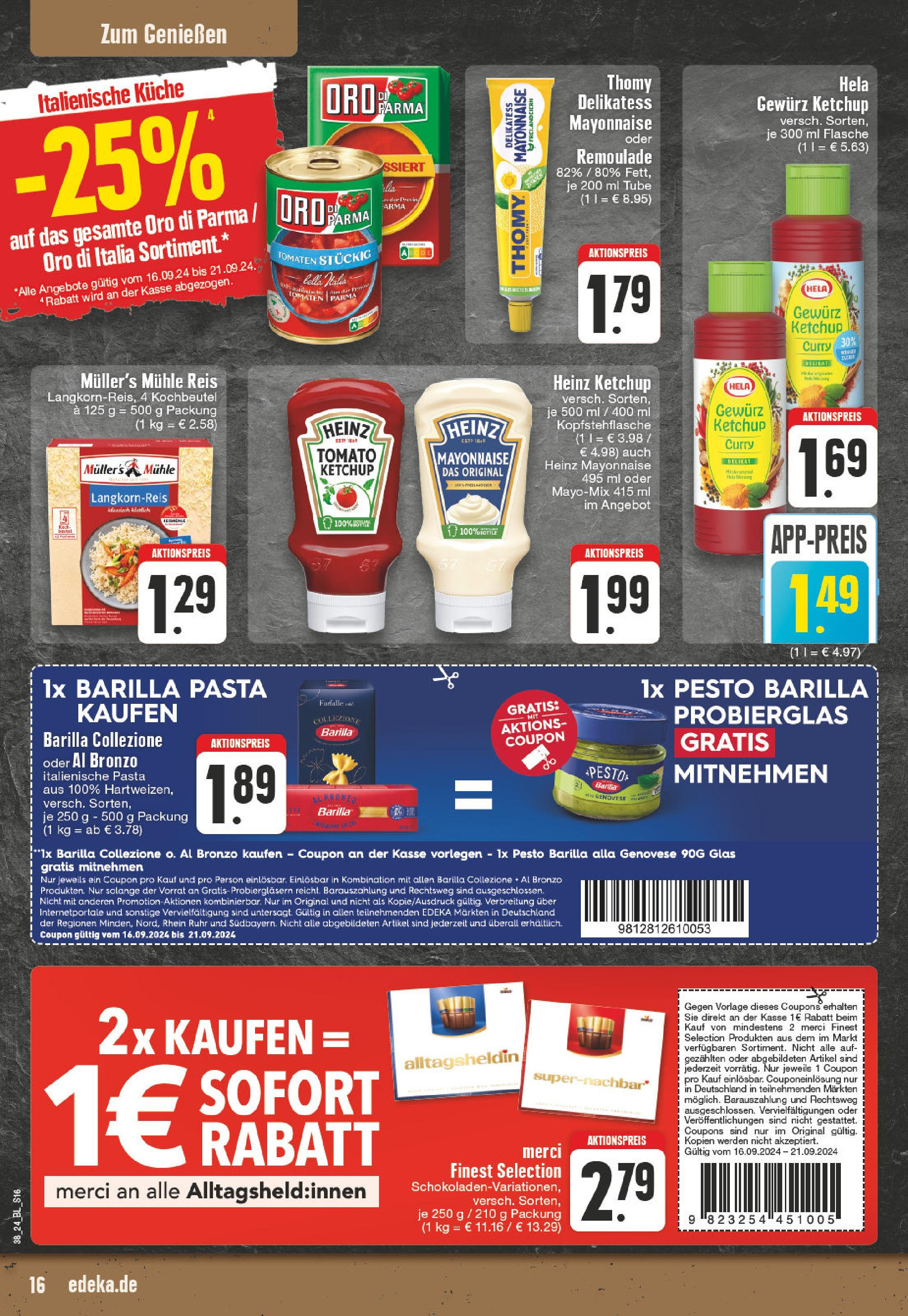 Edeka Düsseldorf, Tübinger Straße 2 (ab 16.09.2024) » Angebote Online | Seite: 16