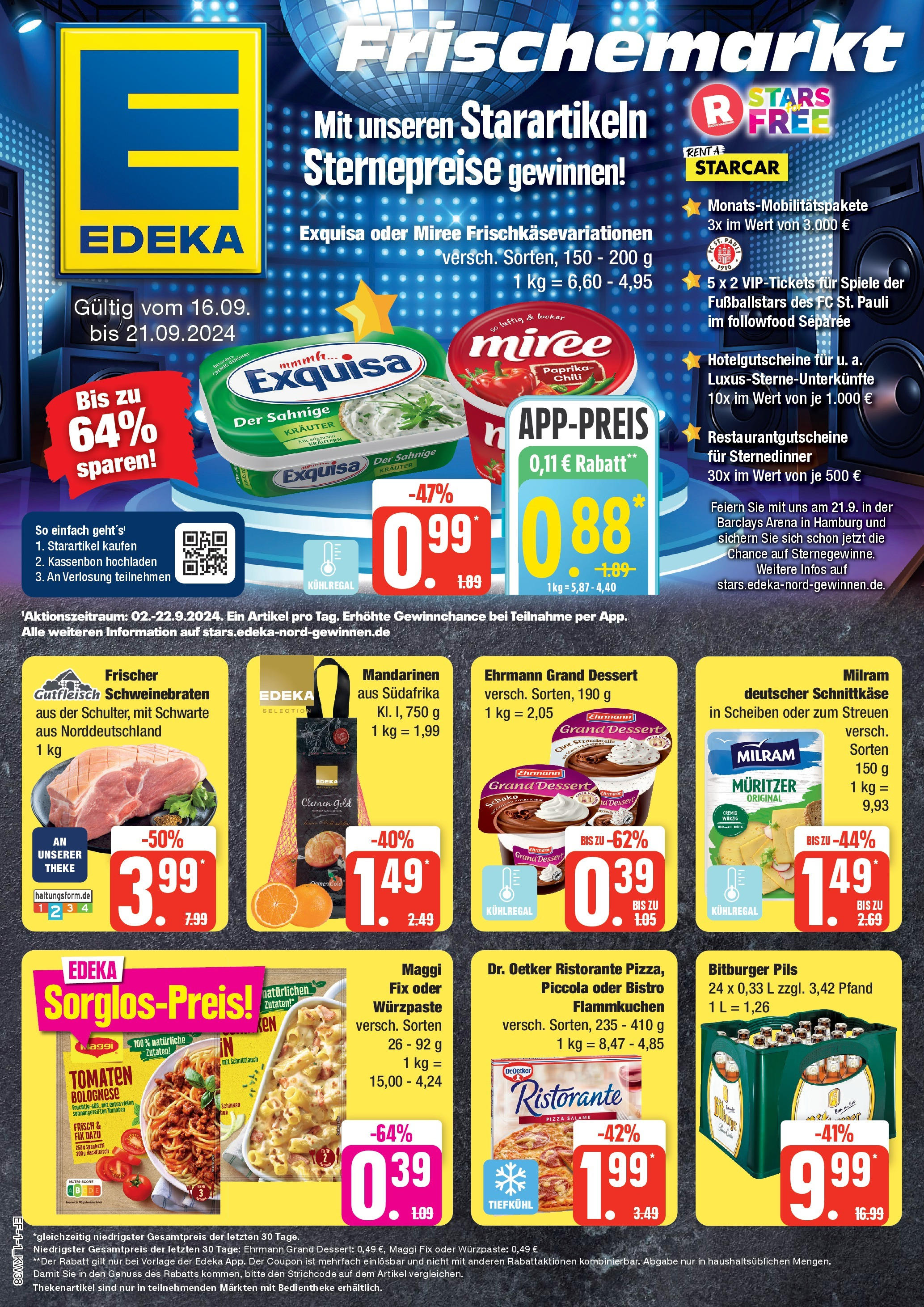 Edeka Hamburg, Bremer Straße 31 - 33 (ab 16.09.2024) » Angebote Online | Seite: 1 | Produkte: Maggi, Theke, Chili, Maggi fix