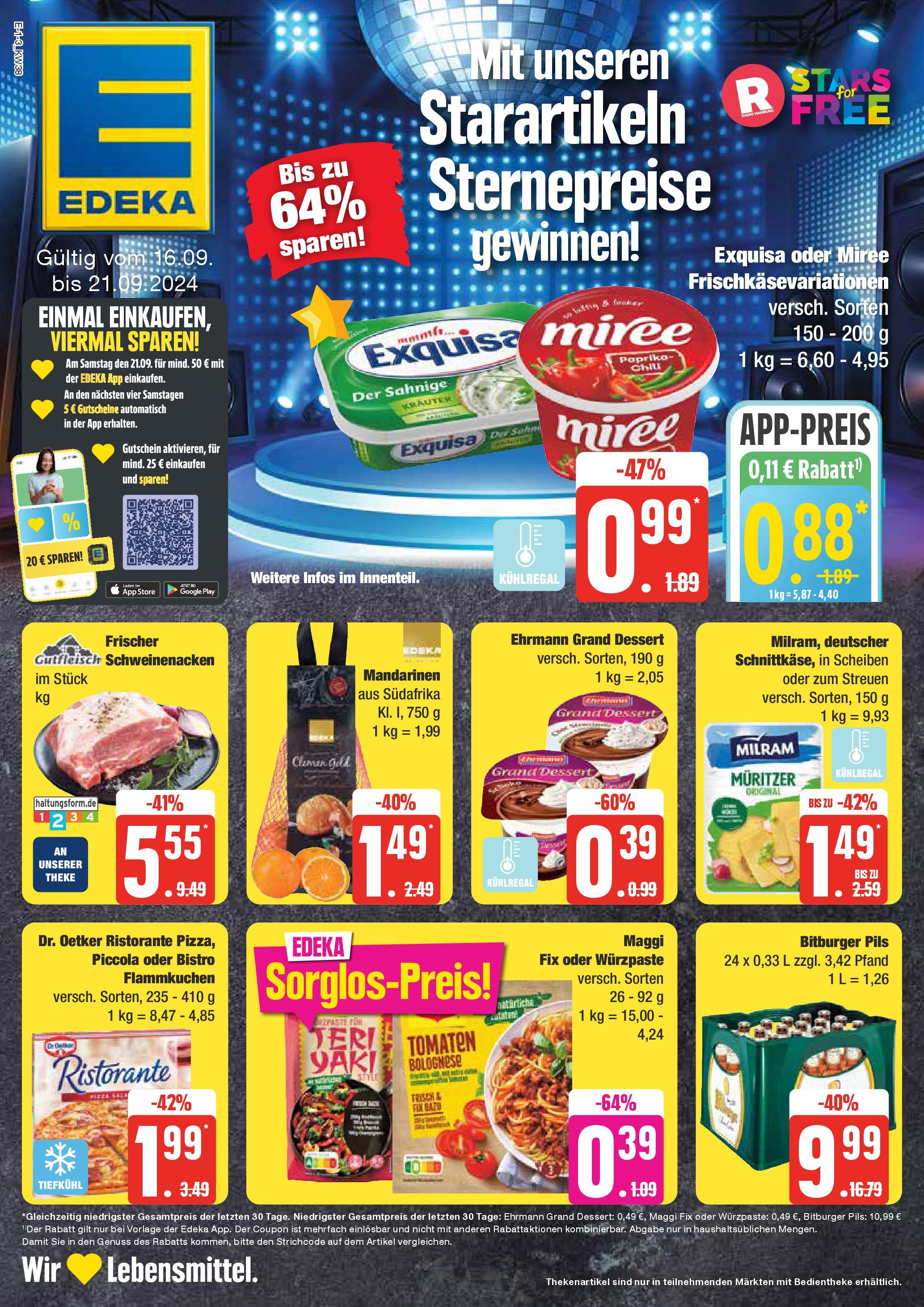 EDEKA Prospekt ab 16.09.2024 - Bad Schwartau, Eutiner Ring 14 Online