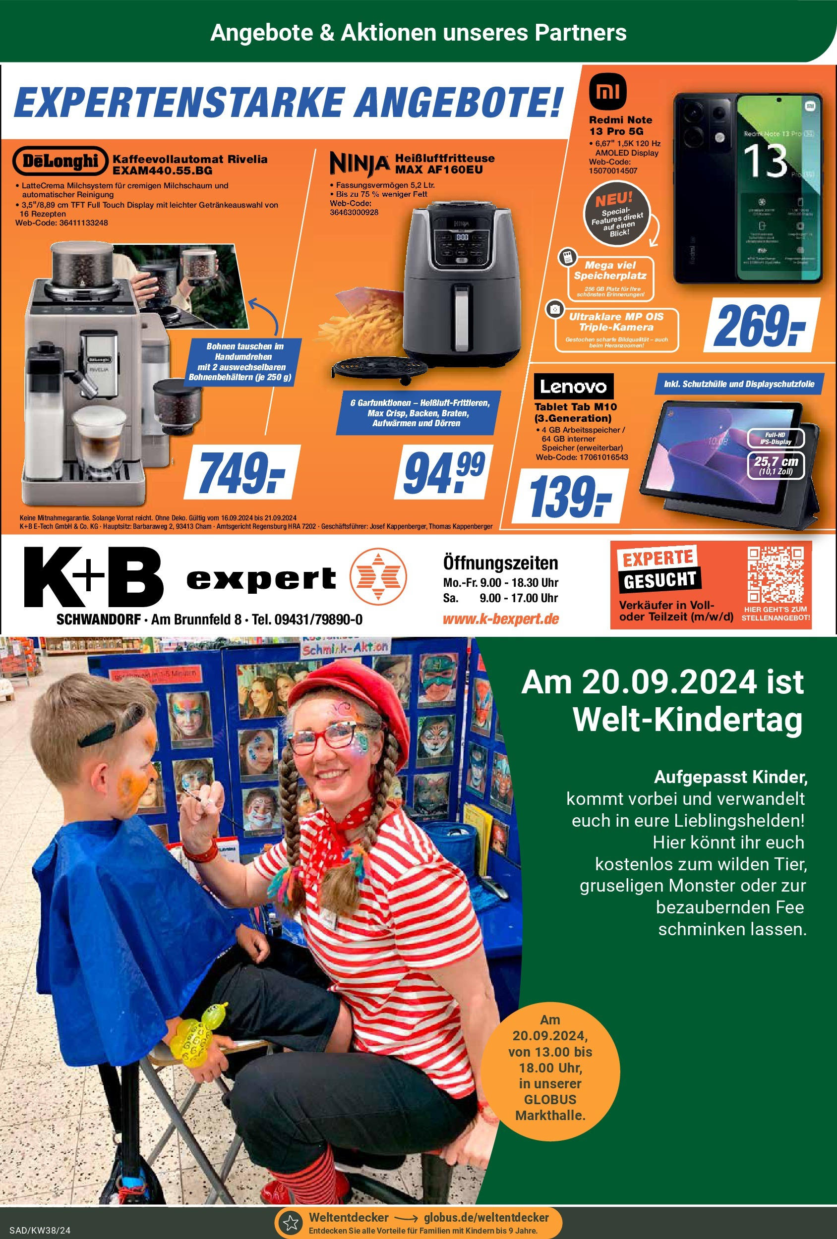 Globus Prospekt Schwandorf, Am Brunnfeld 8 (ab 16.09.2024) » Angebote online | Seite: 13 | Produkte: Lenovo, Monster, Heißluftfritteuse, Uhr