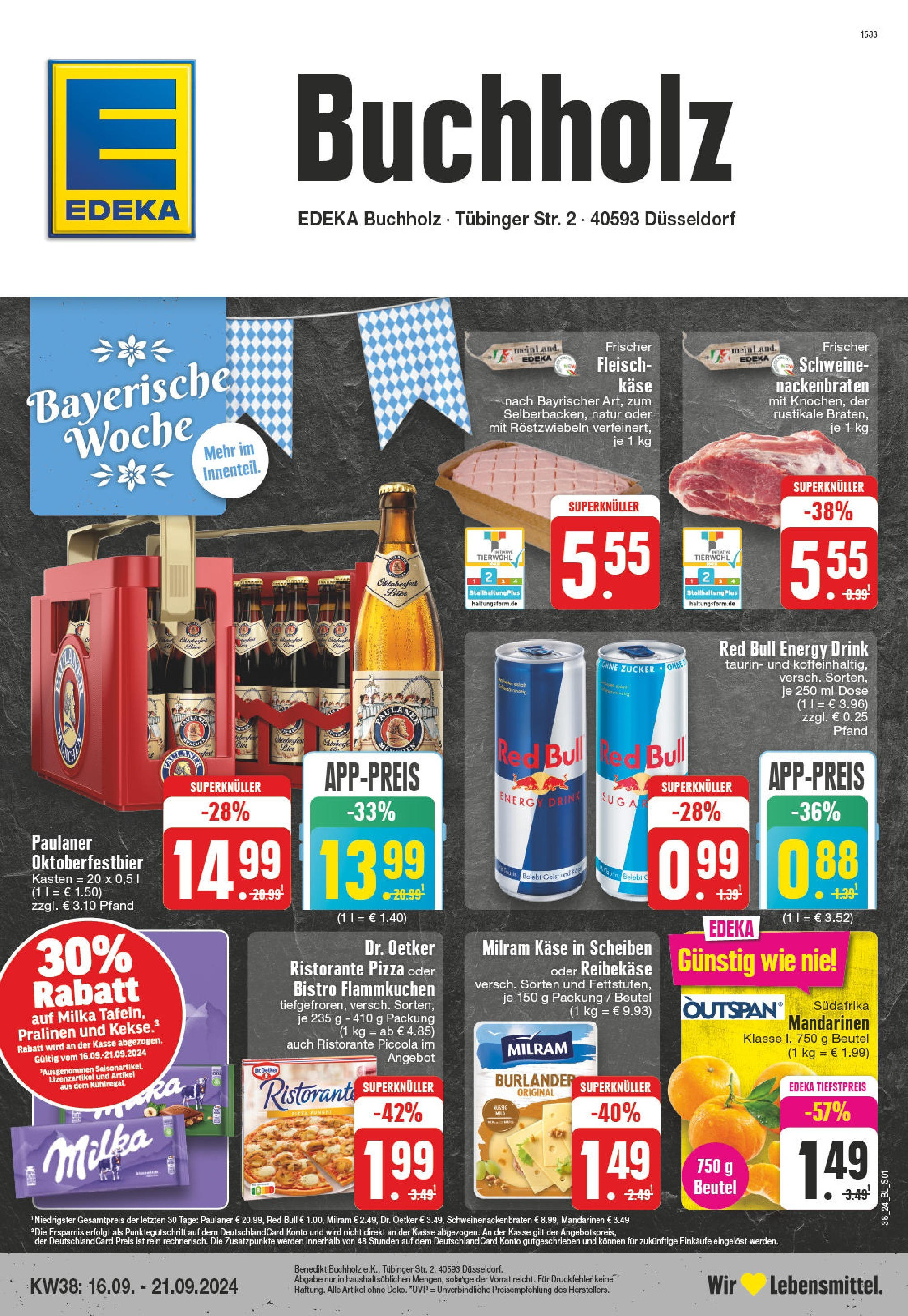 Edeka Düsseldorf, Tübinger Straße 2 (ab 16.09.2024) » Angebote Online | Seite: 1