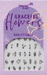 trend !t up Nagelsticker Set graceful flowers