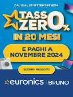 Euronics Tasso 0 e paghi a Novembre - al 25.09.2024