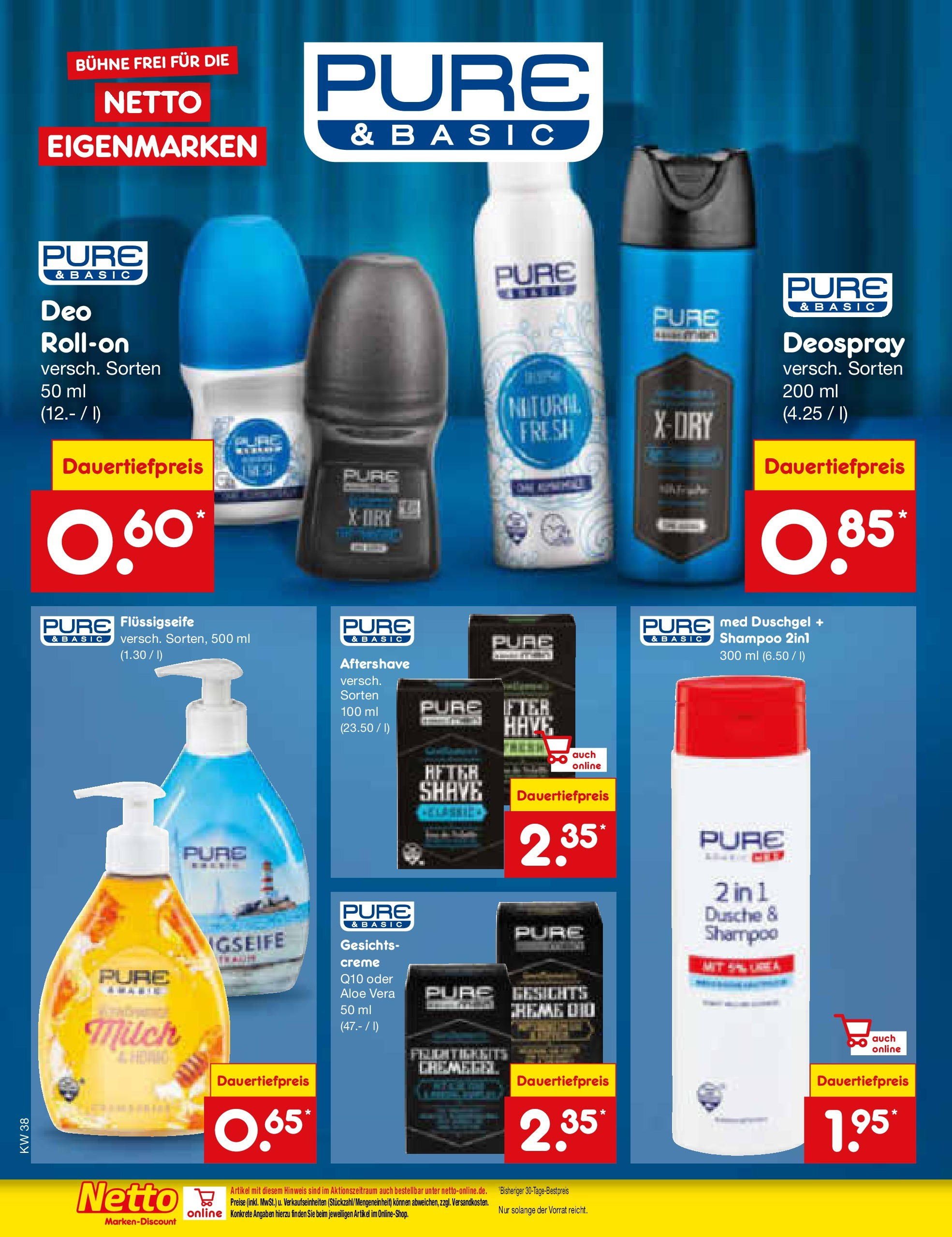 Netto Marken-Discount - Rheinland-Pfalz (ab 16.09.2024) » Angebote | Seite: 28 | Produkte: Milch, Creme, Duschgel, Deospray