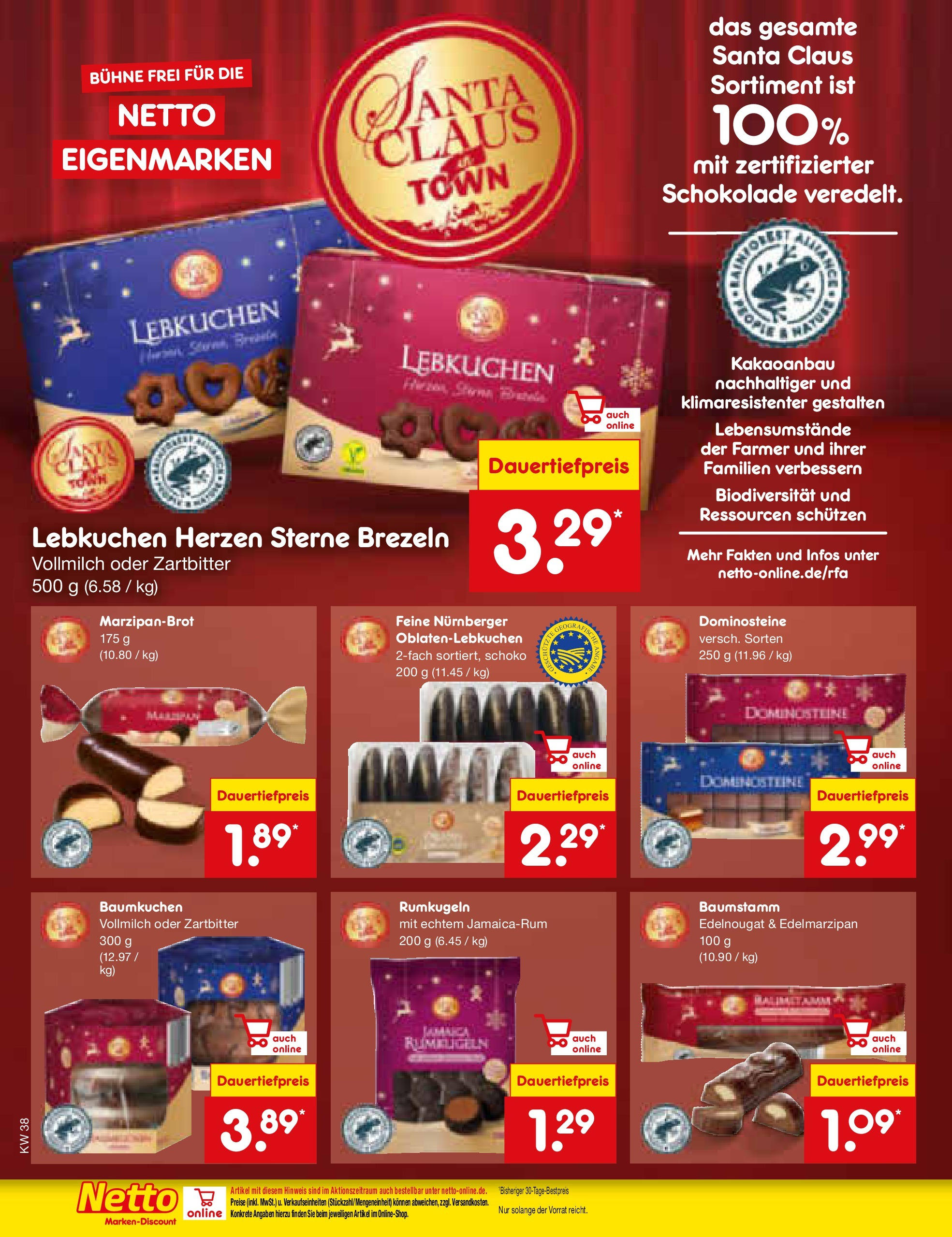 Netto Marken-Discount - Rheinland-Pfalz (ab 16.09.2024) » Angebote | Seite: 52 | Produkte: Schokolade, Rumkugeln