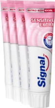 Denner Dentifrice Sensitive Extra Signal , Extra Size, 4 x 100 ml - au 23.09.2024