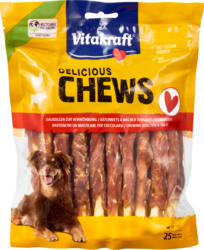 Bastoncini da masticare Deli Chews Vitakraft, con pollo, 25 pezzi