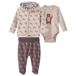 Baby Jacke, Langarmbody und Hose im Set