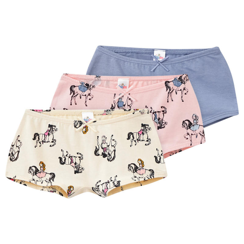 3 Mädchen Pantys mit Pferde-Motiven