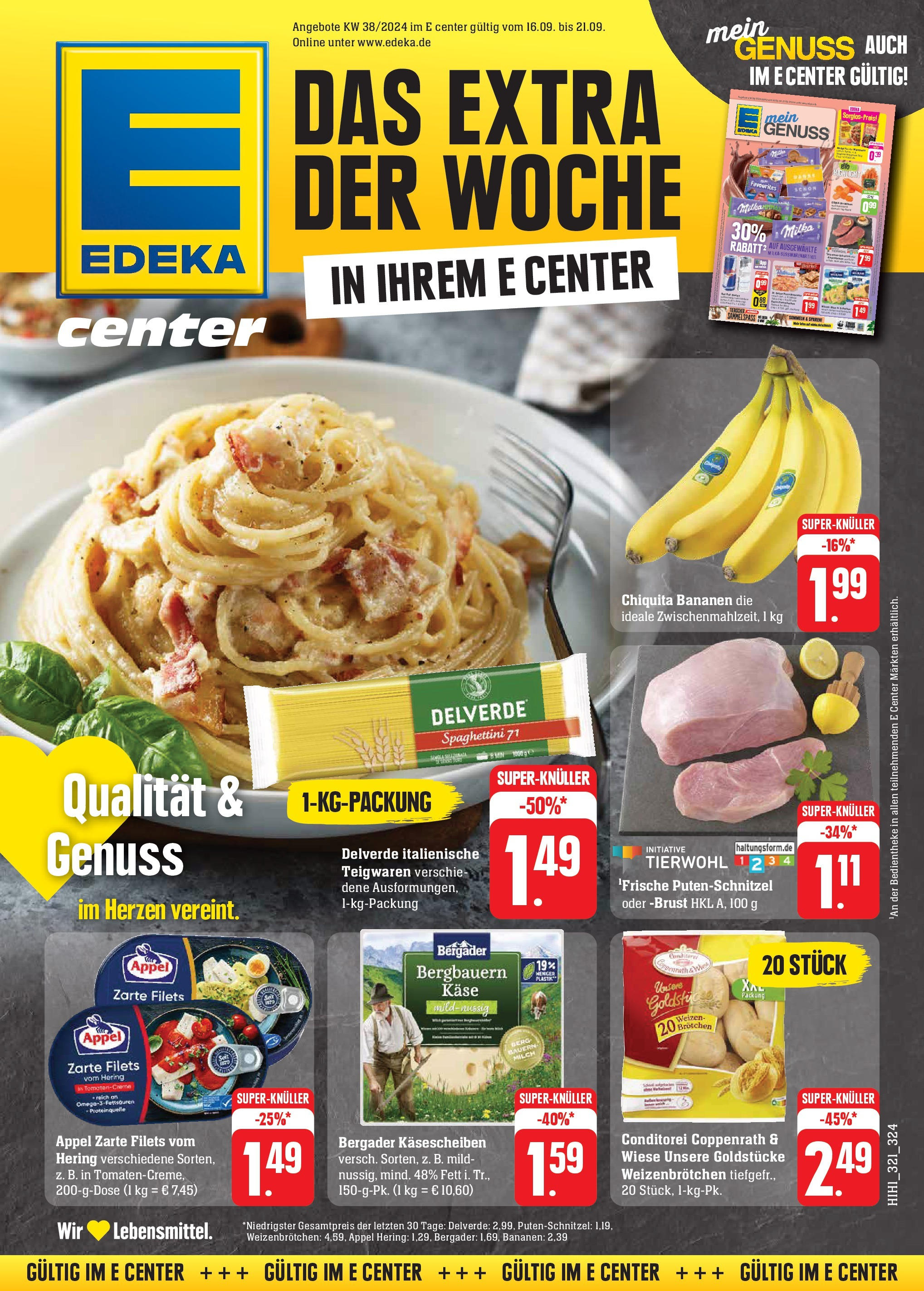 E center - Kaiserslautern, Zollamtstraße 28 (ab 16.09.2024) zum Blättern | Seite: 31 | Produkte: Milch, Käse, Milka, Putenschnitzel