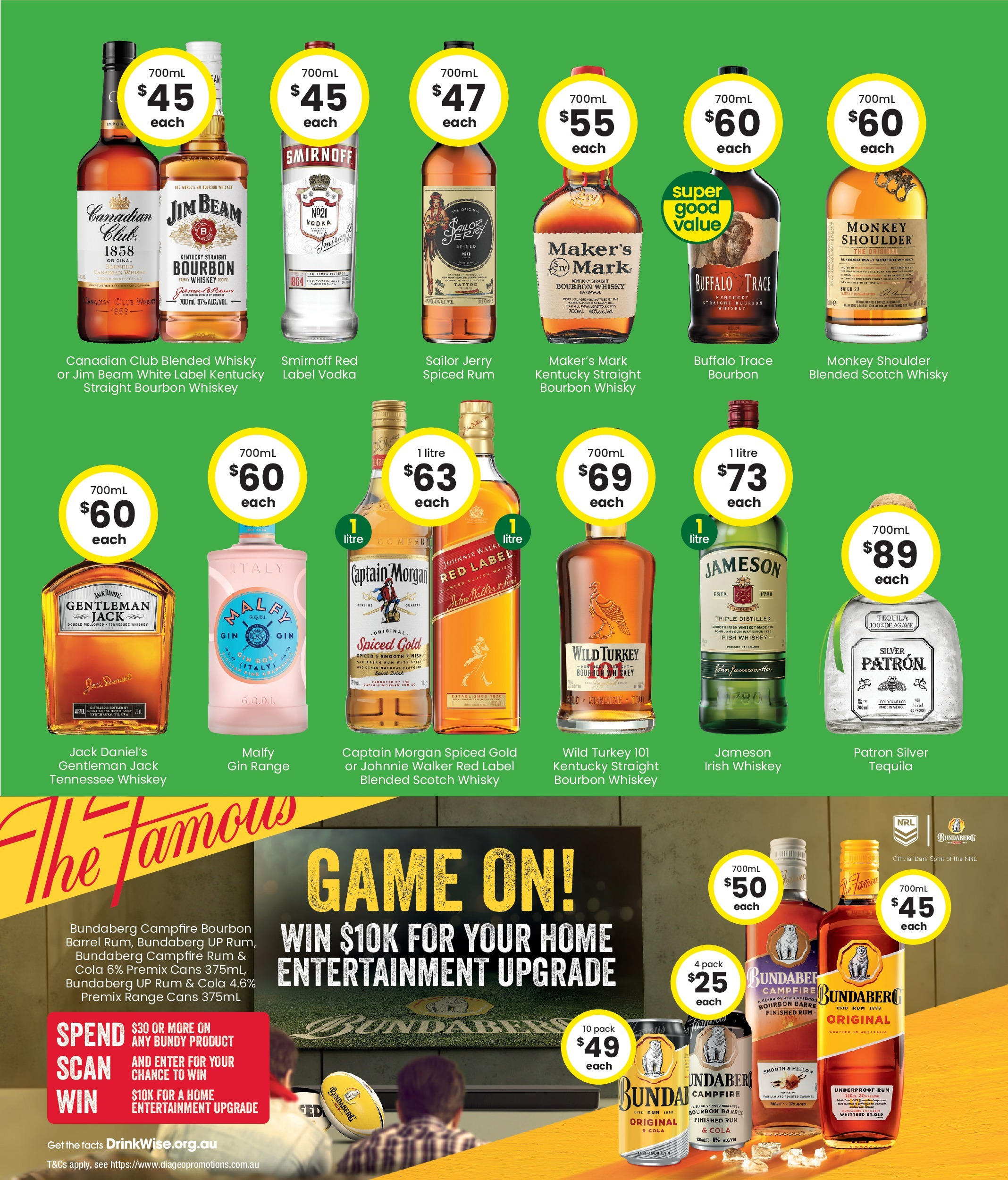 The Bottle-O Catalogue QLD - 16/09/2024 > weekly / monthly specials | Page: 5 | Products: Scotch, Turkey, Wheat, Game