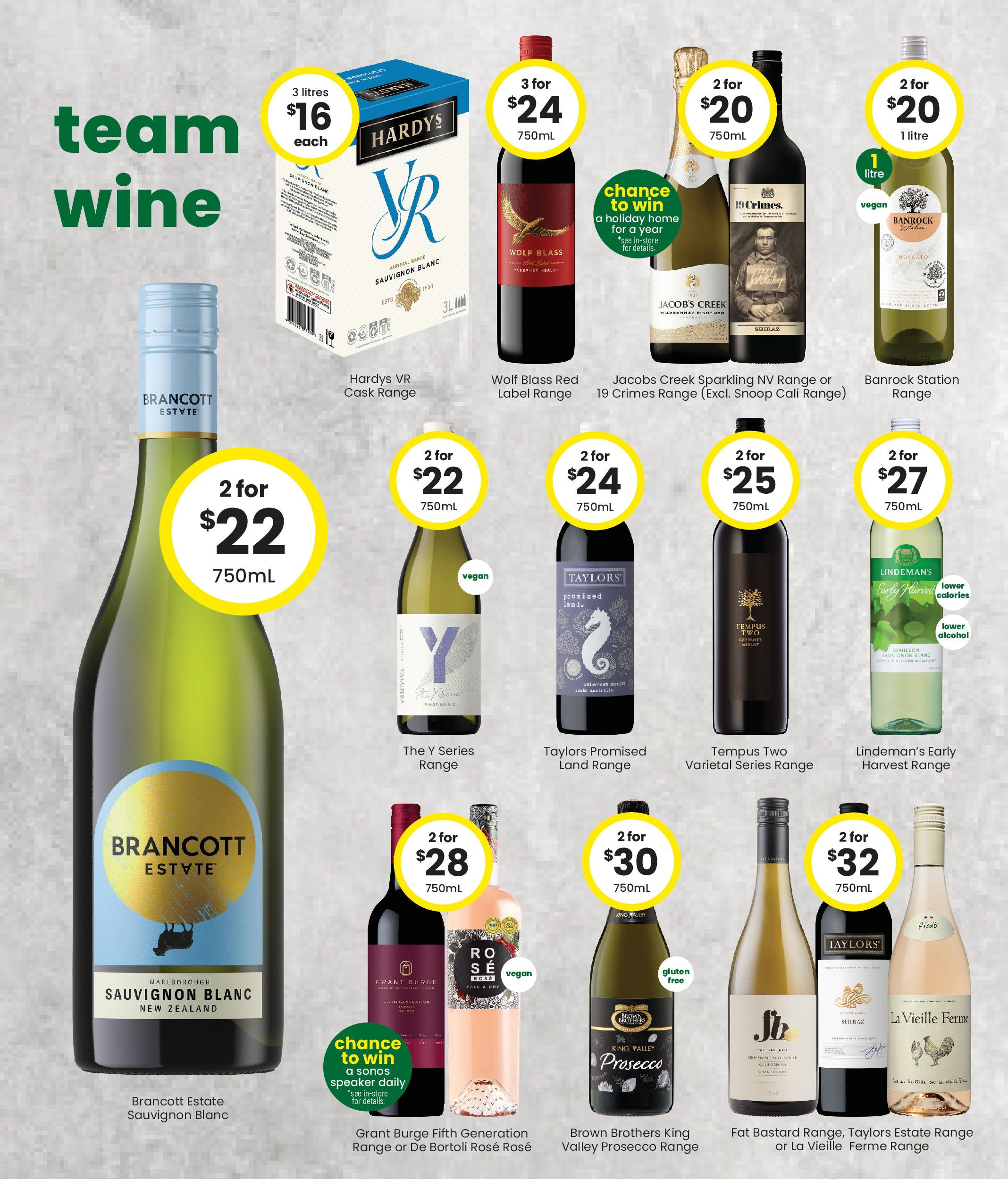 The Bottle-O Catalogue Port Douglas, Rd & Captain Cook, Rainbow Beach - 16/09/2024 > weekly / monthly specials | Page: 6 | Products: Wine, Speaker