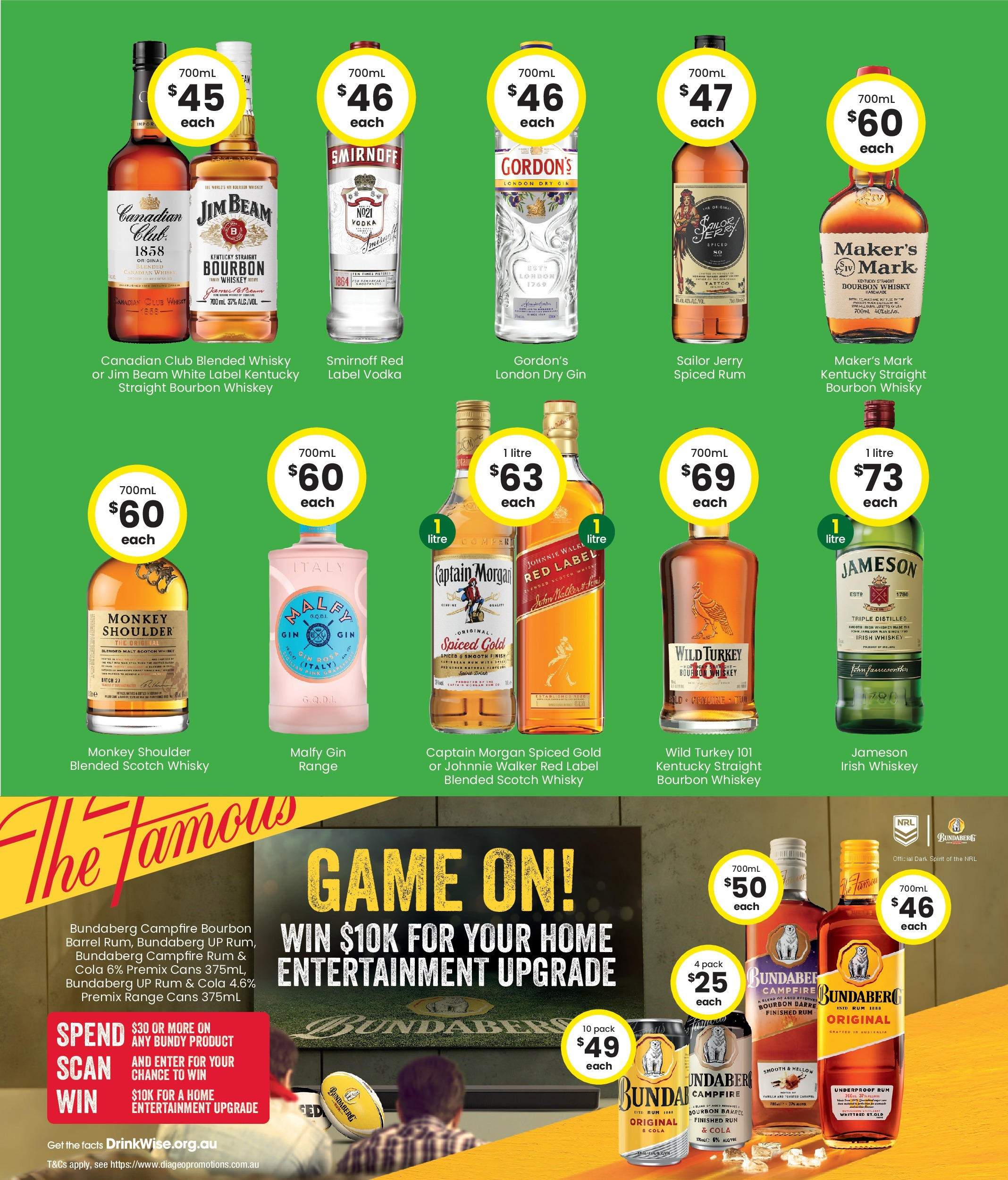 The Bottle-O Catalogue NT - 16/09/2024 > weekly / monthly specials | Page: 5 | Products: Bourbon, Whiskey, Rum, Game