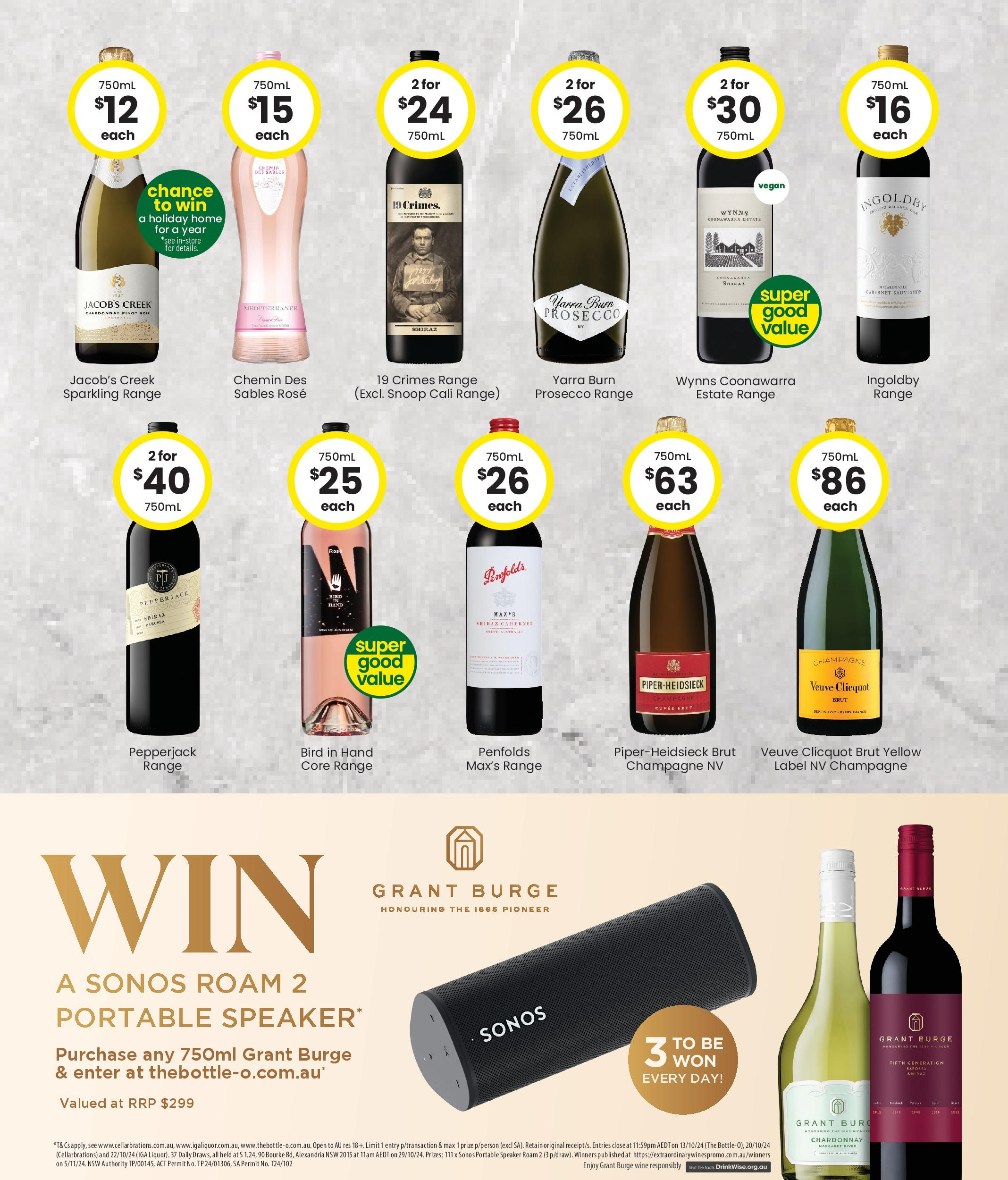 The Bottle-O Catalogue NT - 16/09/2024 > weekly / monthly specials | Page: 7 | Products: Wine, Speaker, Portable