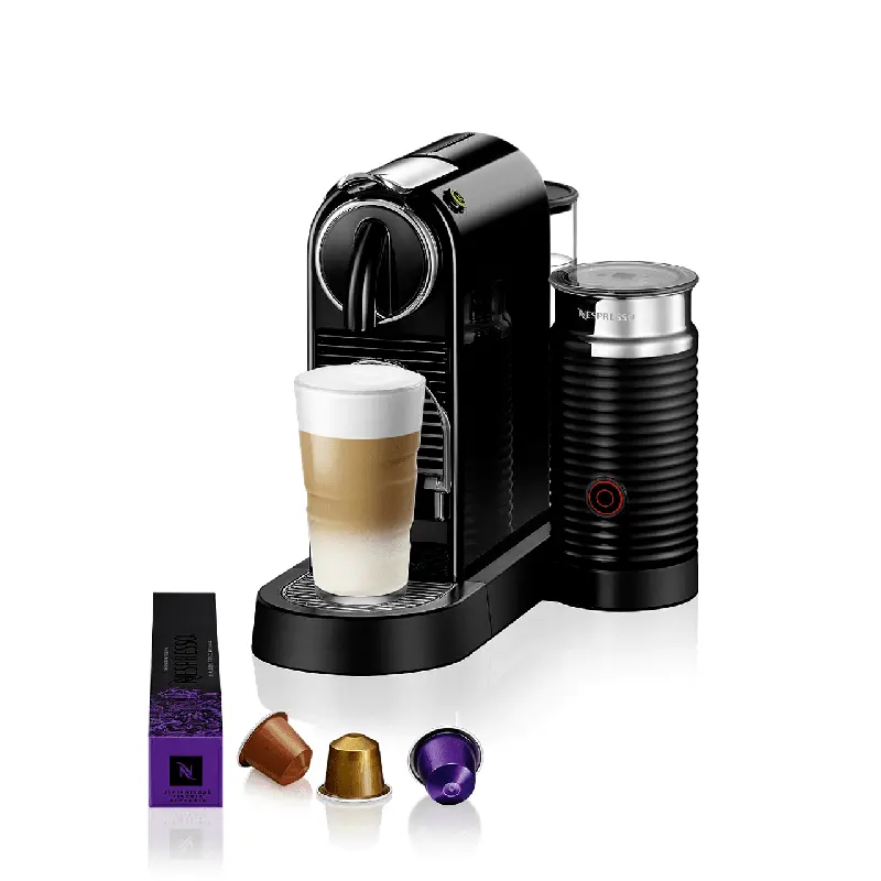 Кафемашина с капсули NESPRESSO Citiz & Milk Mch Черна