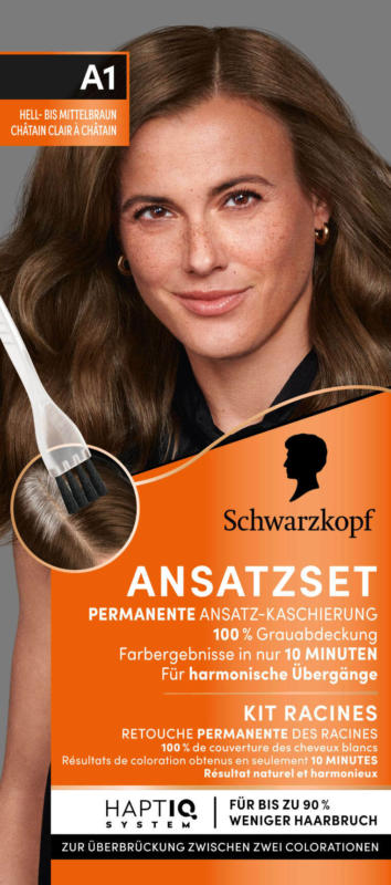 Schwarzkopf Ansatzset A1 Hell- bis Mittelbraun