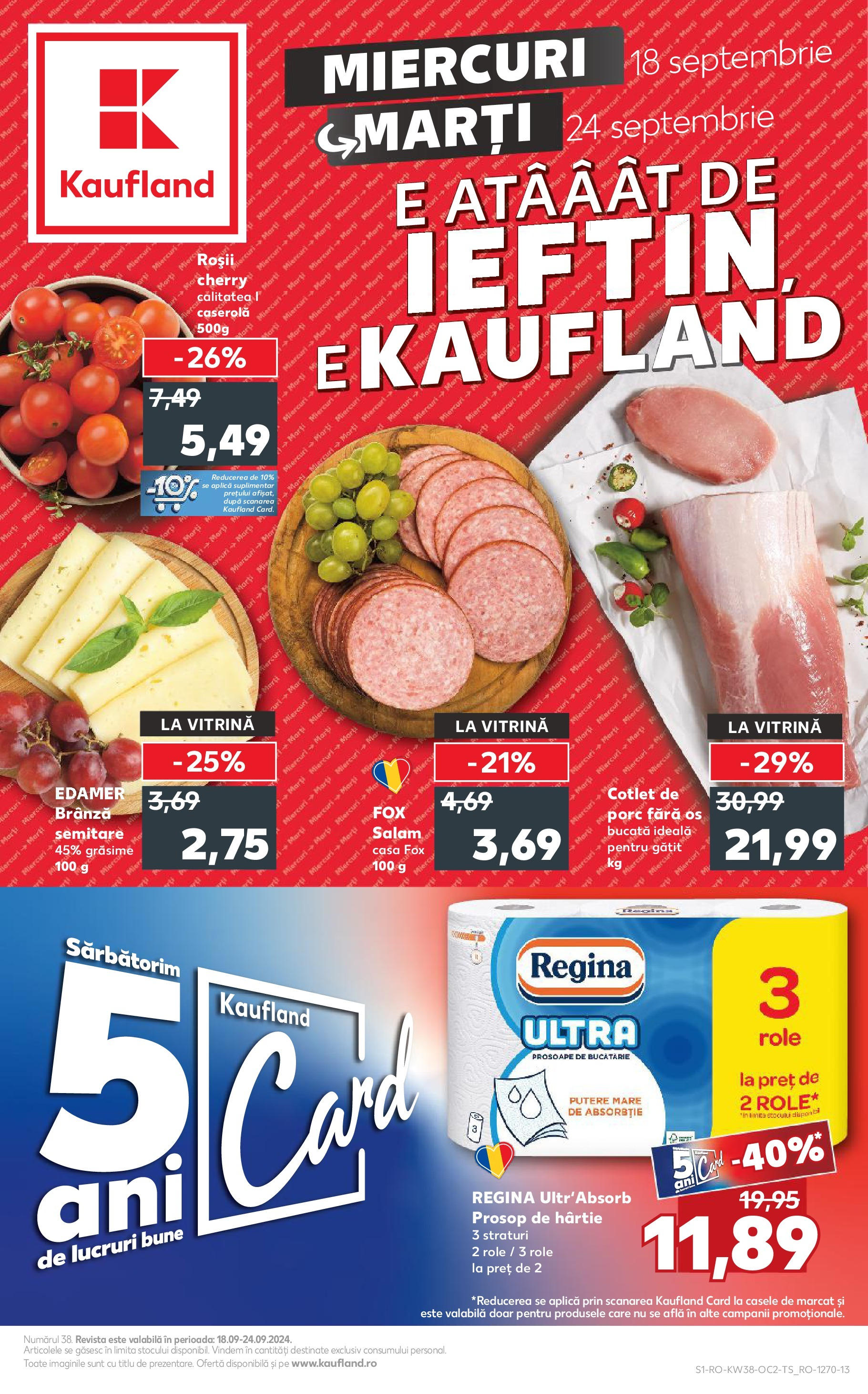 Catalog Kaufland de la 18.09.2024 - Revista "Odorheiu Secuiesc" - Pagină 1