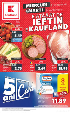 Previzualizarea de cataloage: Kaufland Catalog nou - Bucureşti valabil de la 18.09.2024