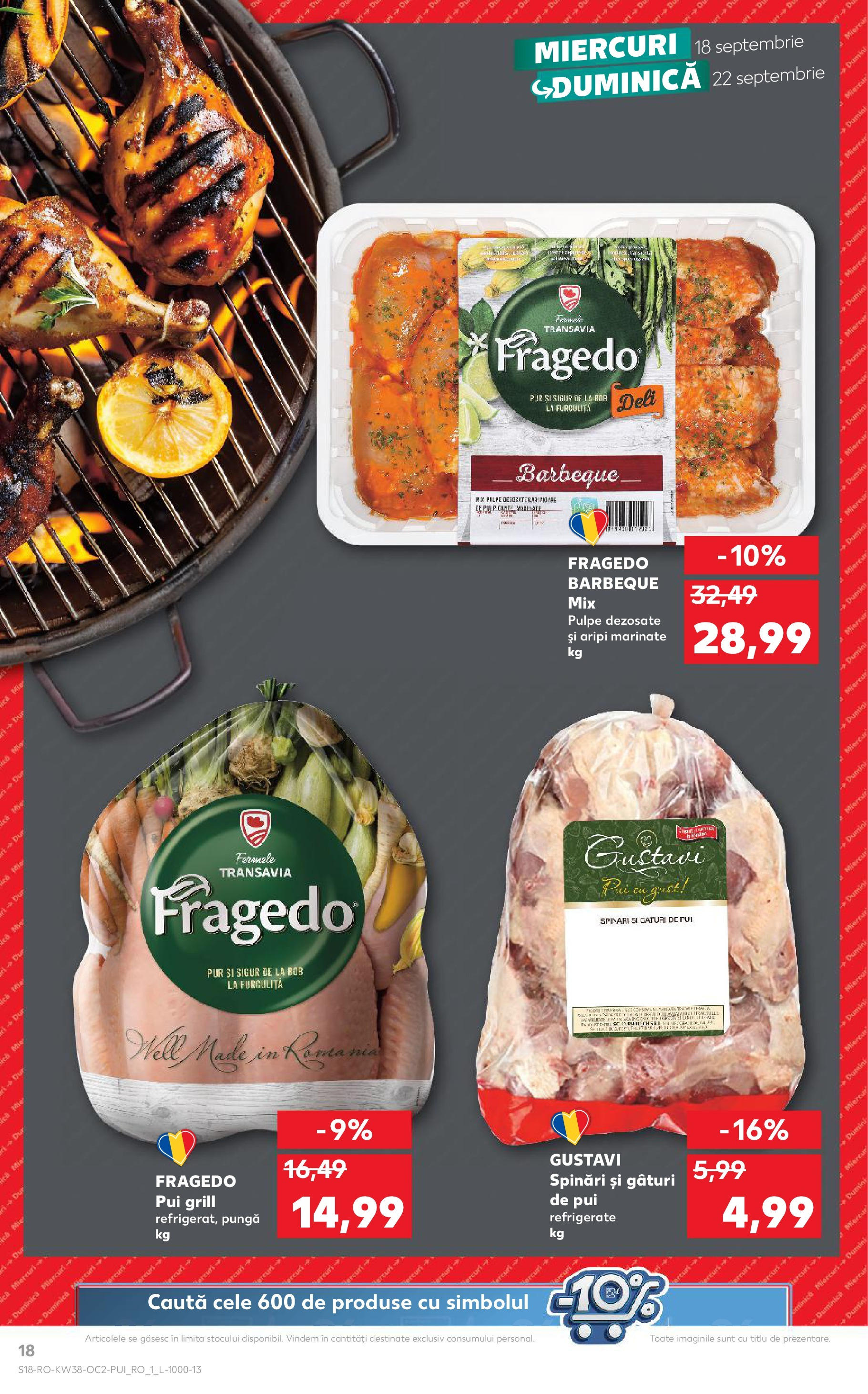 Catalog Kaufland - Bucureşti 18.09.2024 - Revista si Oferta | Pagină: 18 | Produse: Pungă, Grill