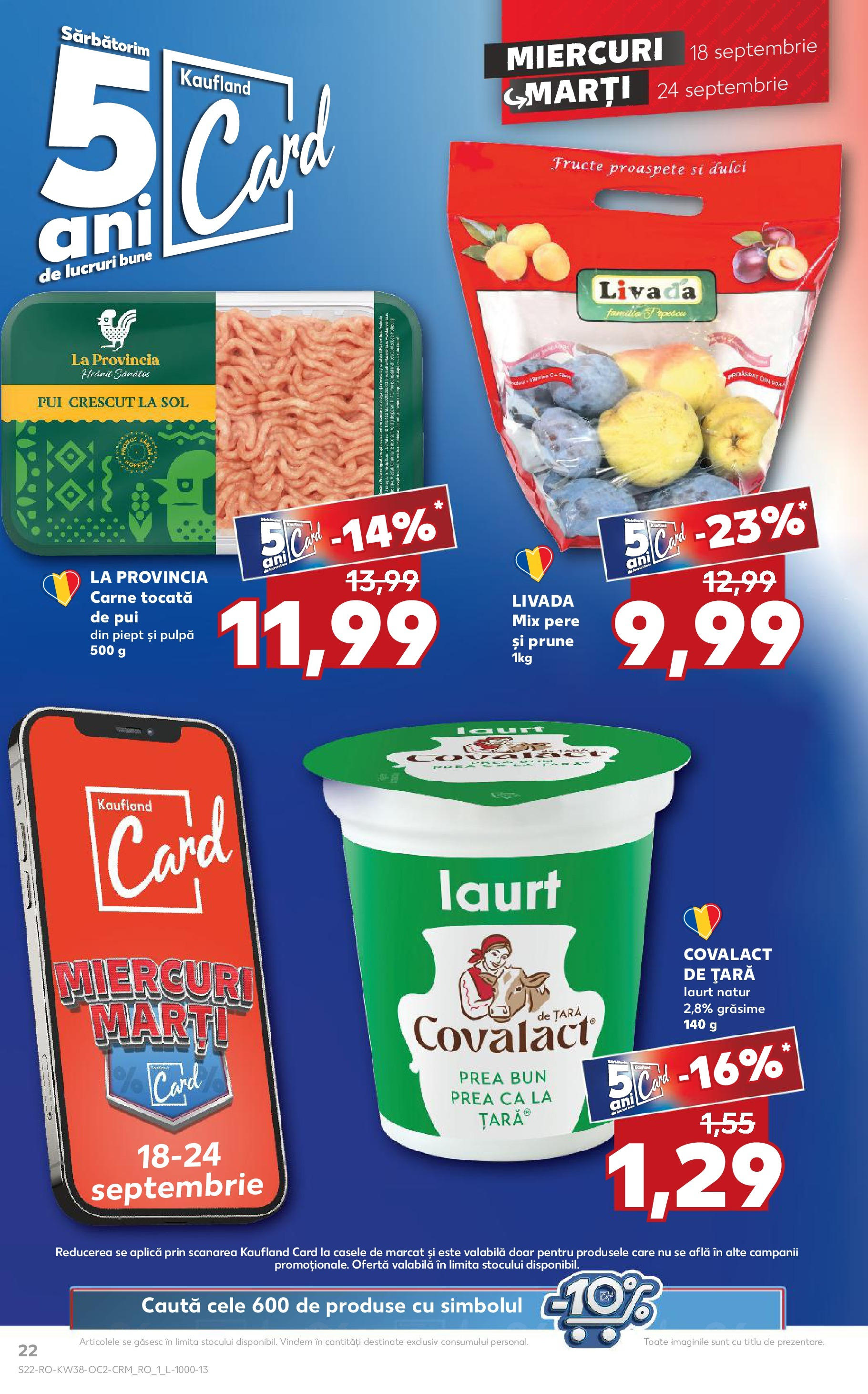 Catalog Kaufland - Bucureşti 18.09.2024 - Revista si Oferta | Pagină: 22 | Produse: Prune, Carne tocată, Fructe