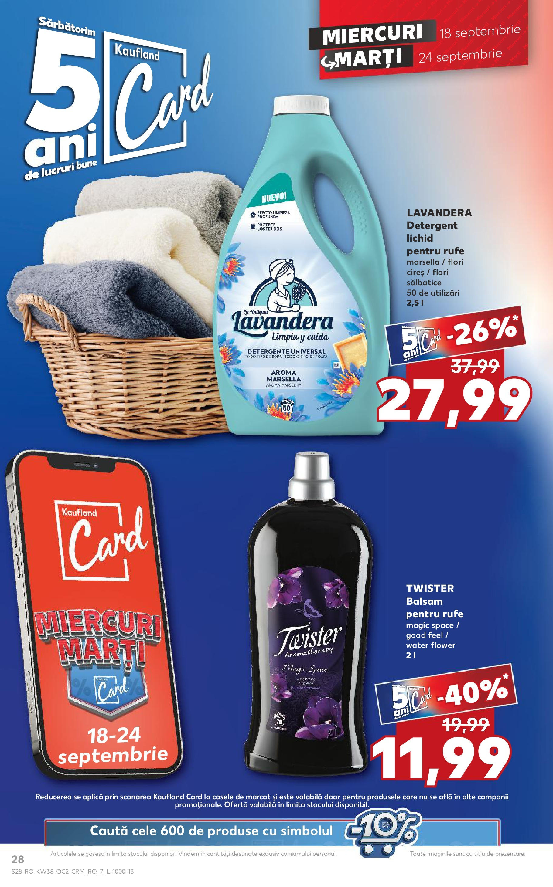 Catalog Kaufland - Bucureşti 18.09.2024 - Revista si Oferta | Pagină: 28 | Produse: Balsam, Detergent