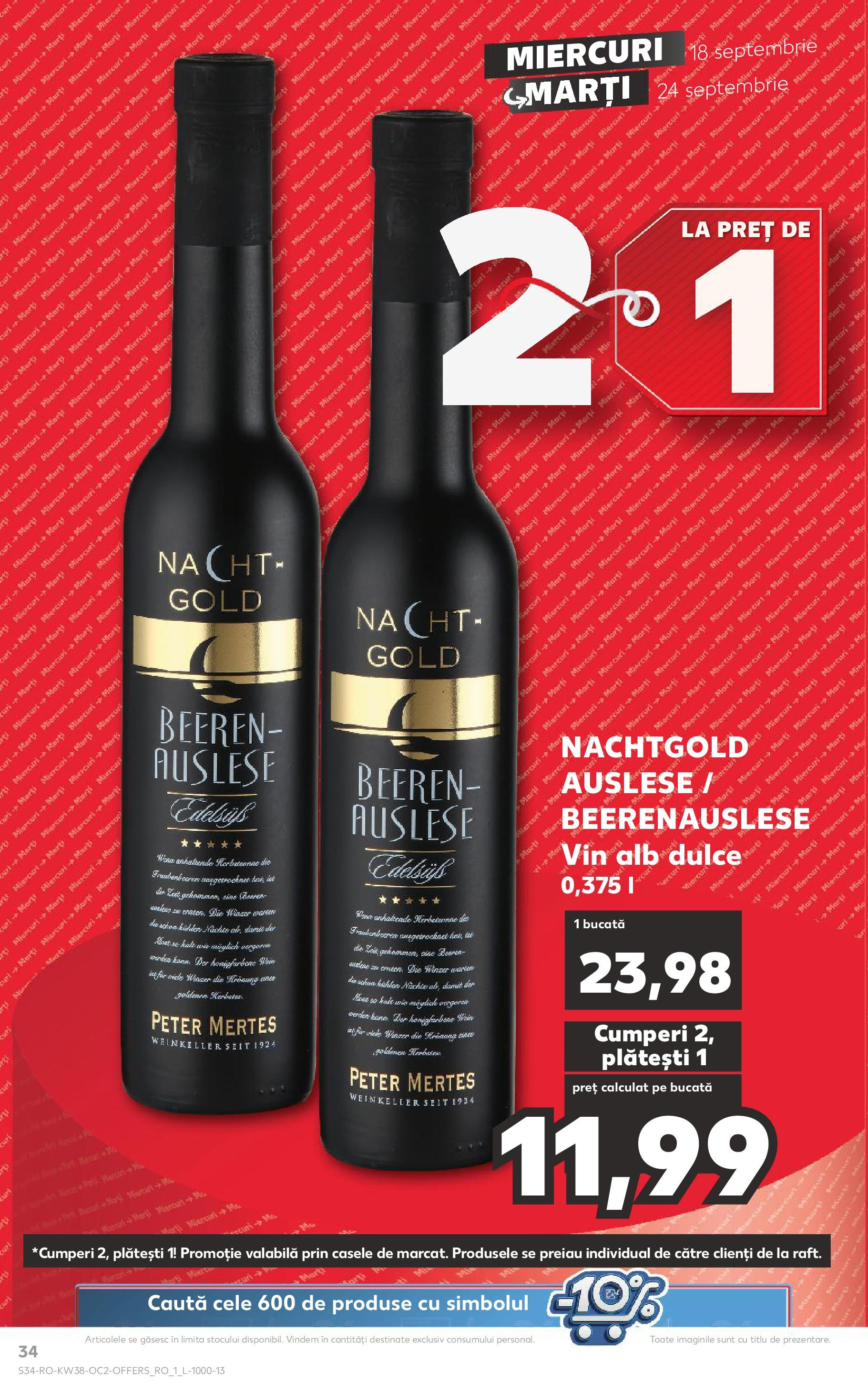 Catalog Kaufland - Bucureşti 18.09.2024 - Revista si Oferta | Pagină: 34 | Produse: Vin