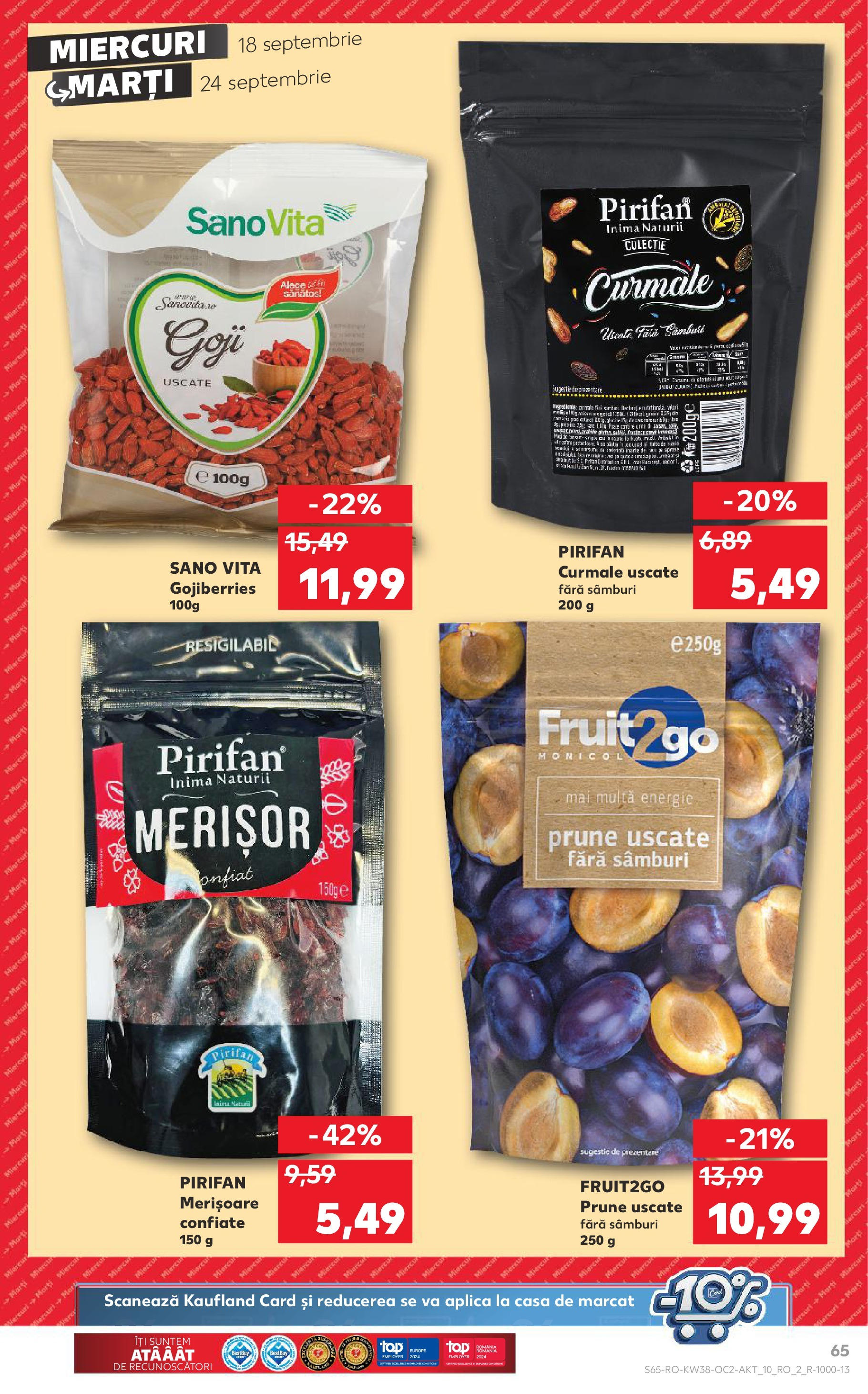 Catalog Kaufland - Bucureşti 18.09.2024 - Revista si Oferta | Pagină: 65 | Produse: Prune