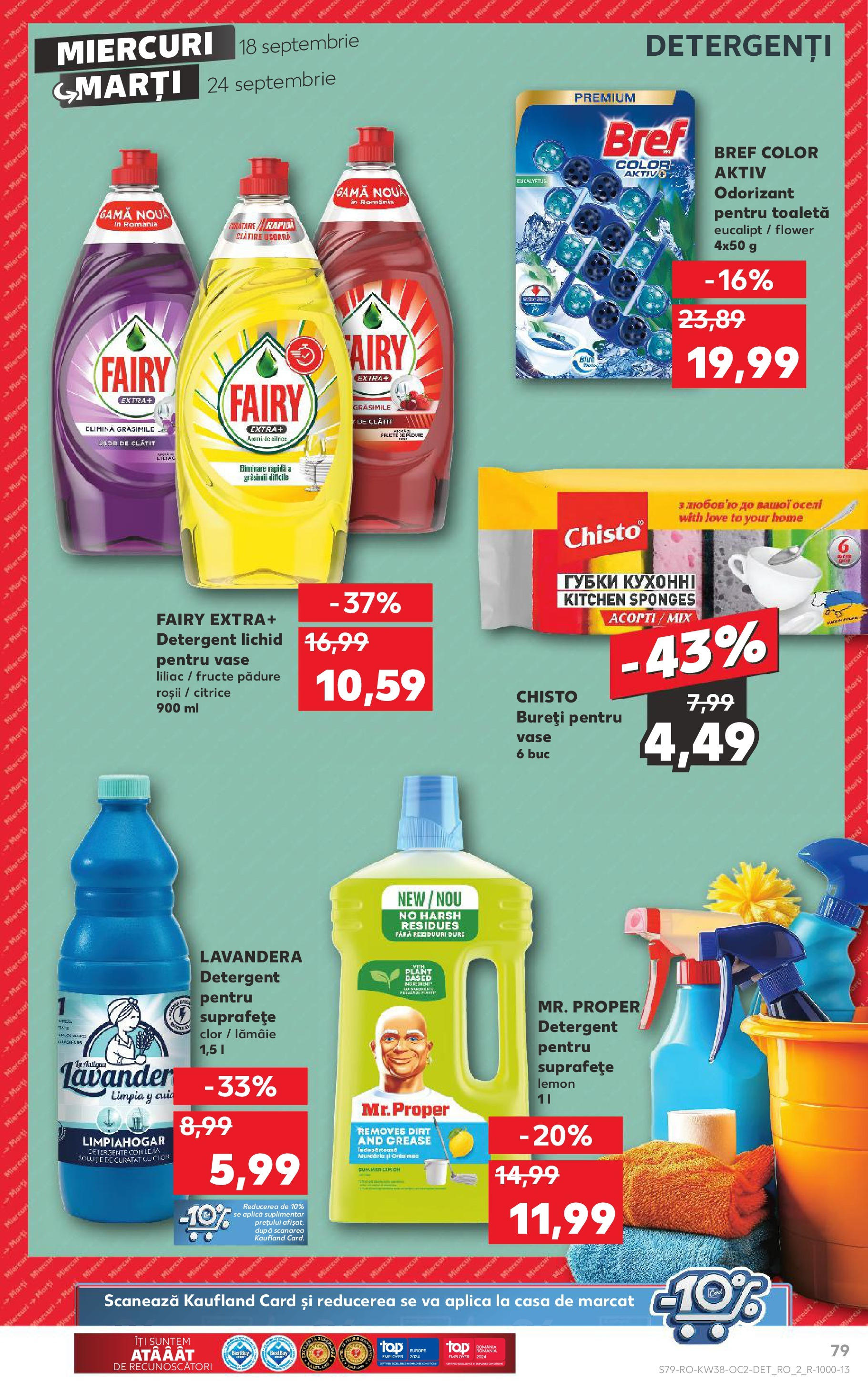 Catalog Kaufland - Bucureşti 18.09.2024 - Revista si Oferta | Pagină: 79 | Produse: Toaletă, Roșii, Fructe, Lămâie