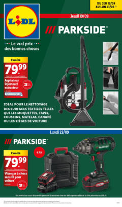 Prévisualisation de Ne manquez pas les incontournables bricolage, automobile et mode cette semaine chez Lidl. du magasin OFFERS formulaire valide 18/09/2024