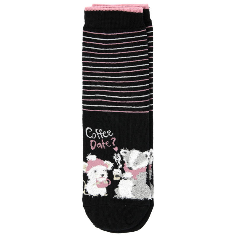 1 Paar Damen Socken mit Tier-Motiven