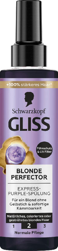 Schwarzkopf GLISS Sprüh-Conditioner Express-Purple Blonde Perfector