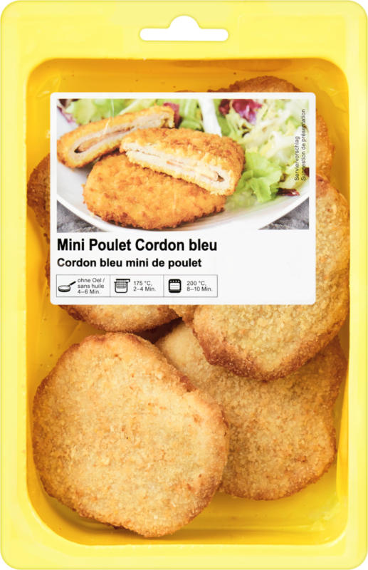 Mini Poulet Cordon bleu, Schweiz/Brasilien, 5 Stück, 500 g