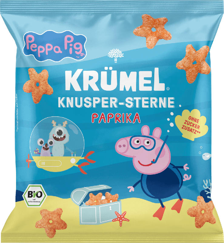 KRÜMEL Kindersnack Knusper-Sterne Paprika ab 3 Jahren