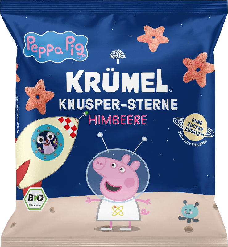 KRÜMEL Kindersnack Knusper-Sterne Himbeere ab 3 Jahren