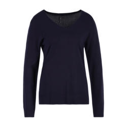 Basic V Pullover, Night Blue