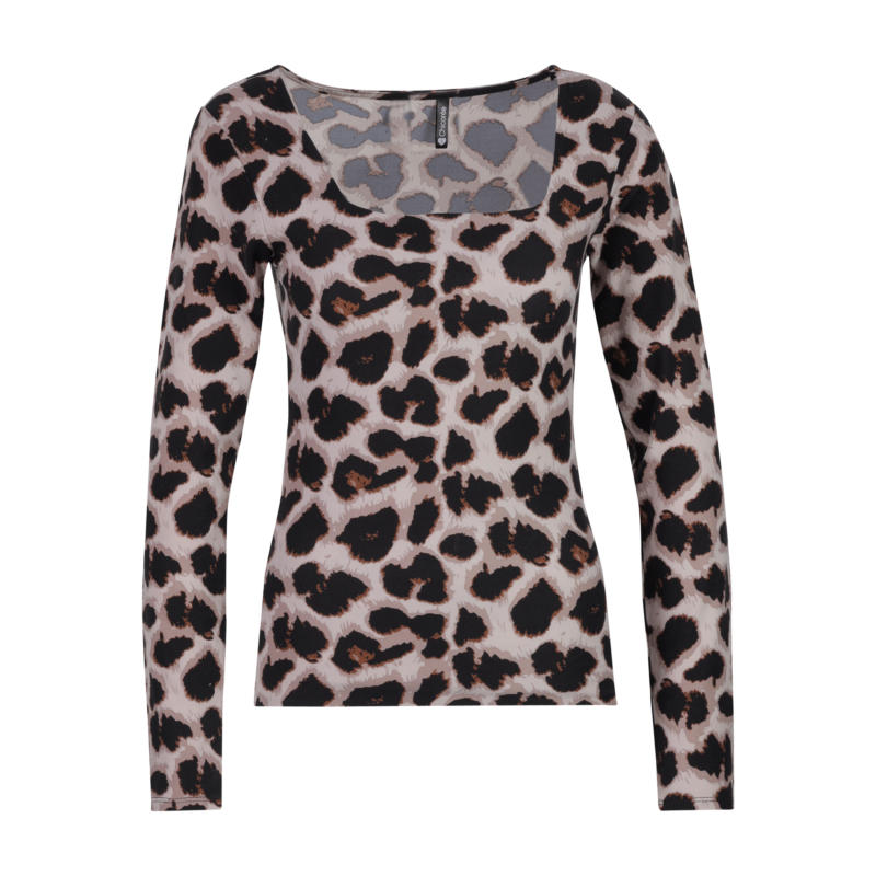 Yanina Animal Shirt, Schwarz