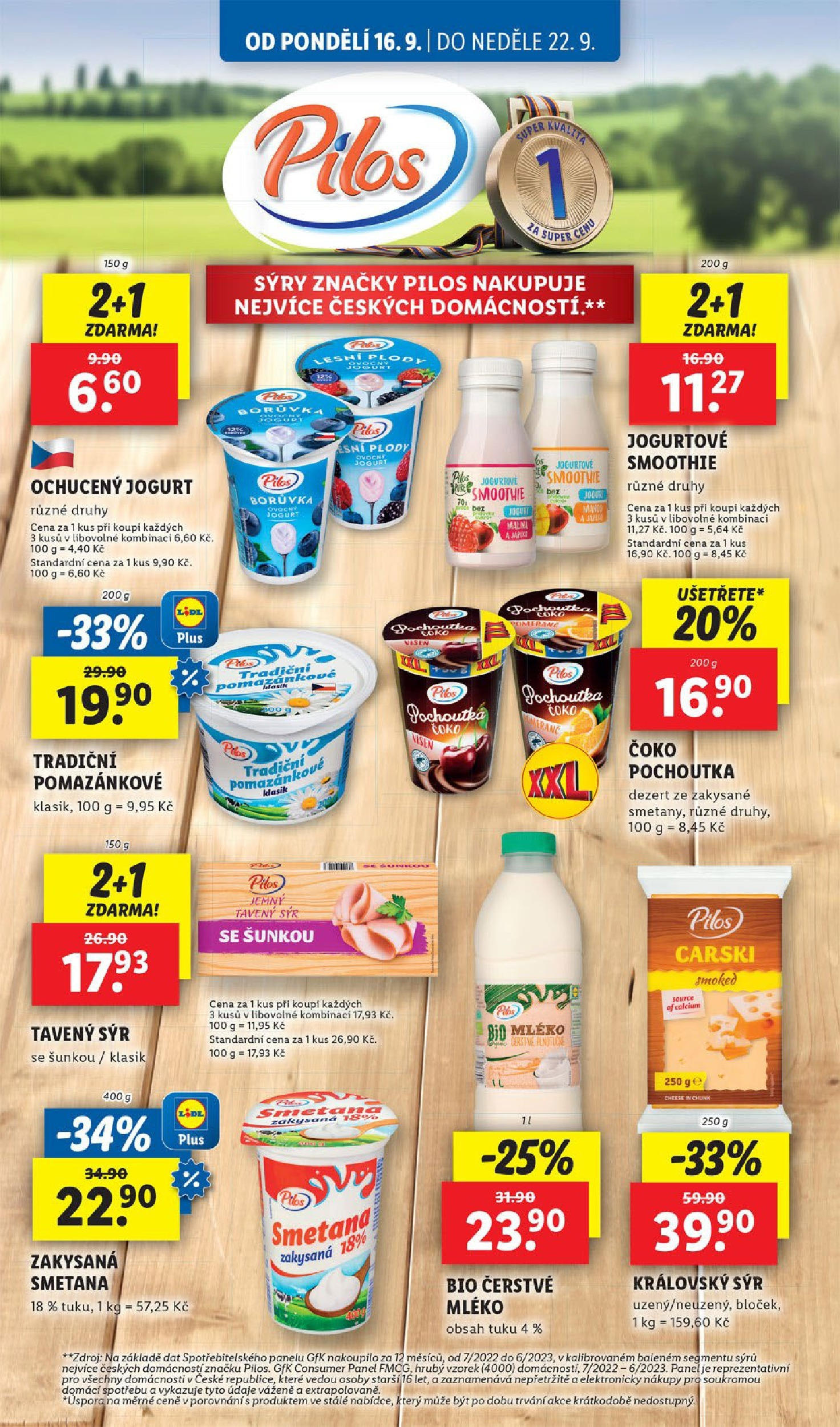 Lidl leták od 16.09.2024 - Nový akční leták | Strana: 18 | Produkty: Mléko, Jogurt, Smetana, Smoothie