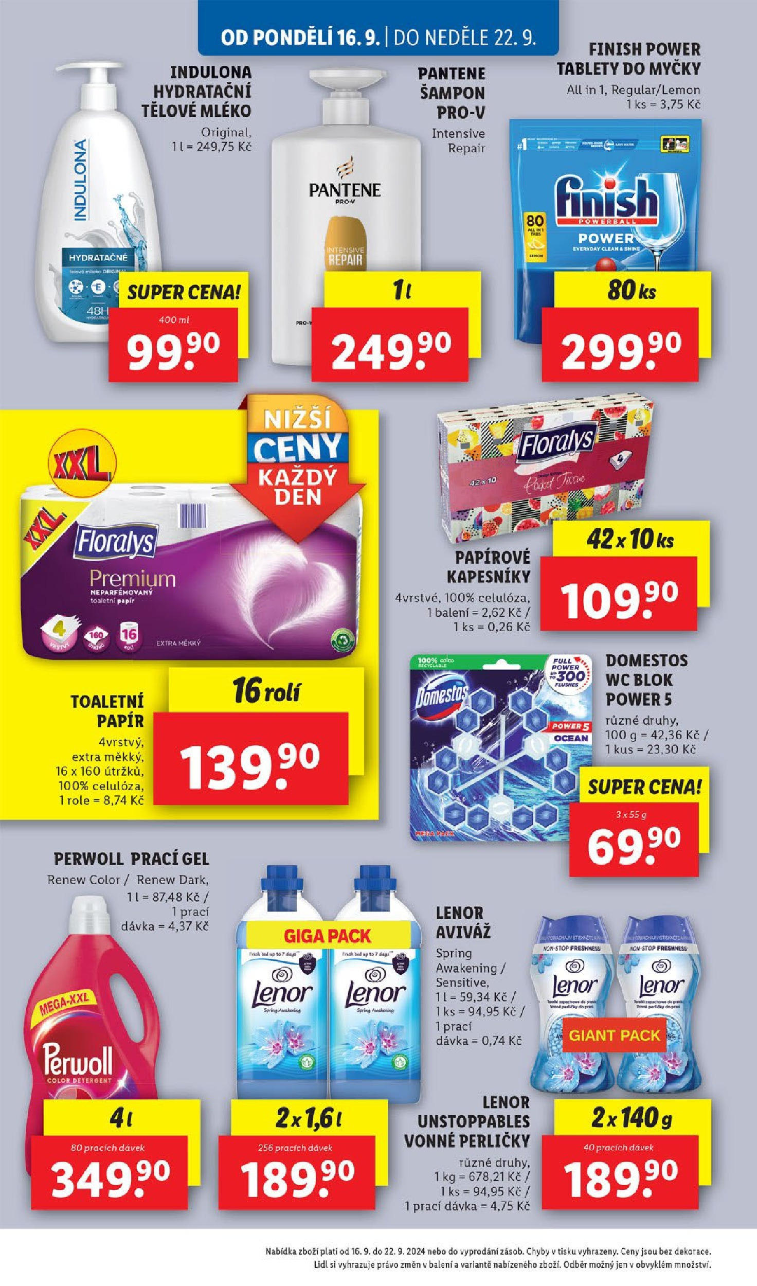 Lidl leták od 16.09.2024 - Nový akční leták | Strana: 26 | Produkty: Aviváž, Tablety do myčky, Prací gel, Šampon