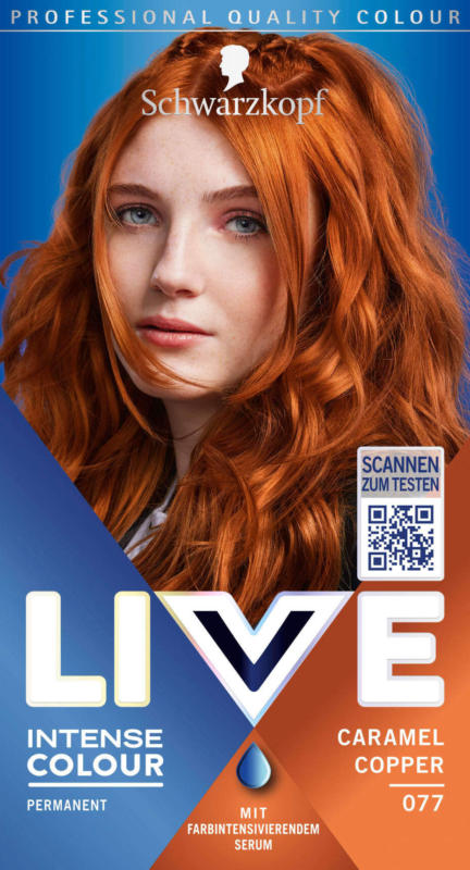 Schwarzkopf LIVE Haarfarbe 077 Caramel Copper