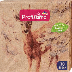 Profissimo Servietten "Hirsch" aus Recycling-Material (33x33 cm)