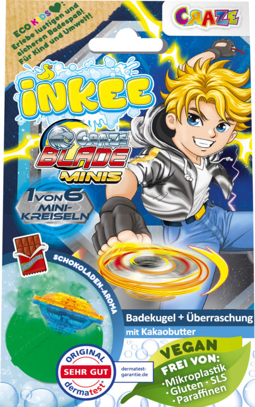 INKEE Kinder Badezusatz Surprise Blade