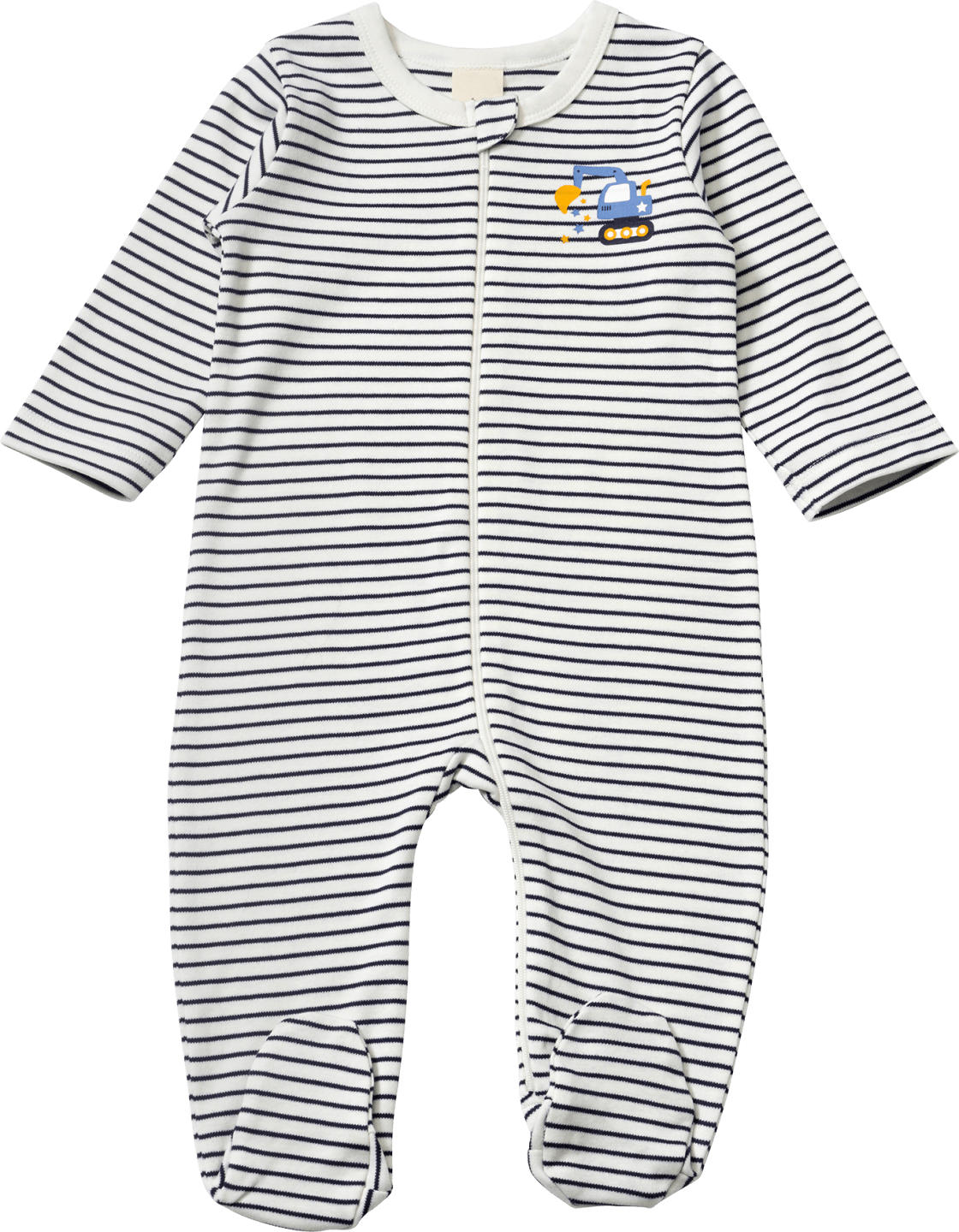 ALANA Schlafanzug mit Bagger-Applikation, blau, Gr. 50/56